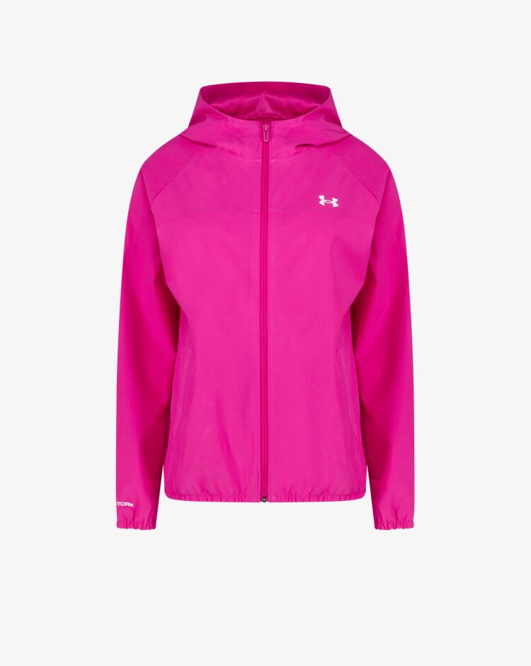 Under Armour Felpa con cappuccio UA Woven Branded Full Zip Donna