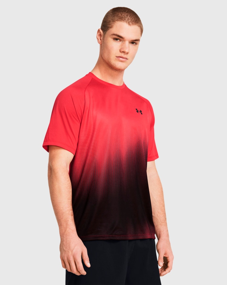 Under Armour T-Shirt Tech™ Fade Rosso Uomo