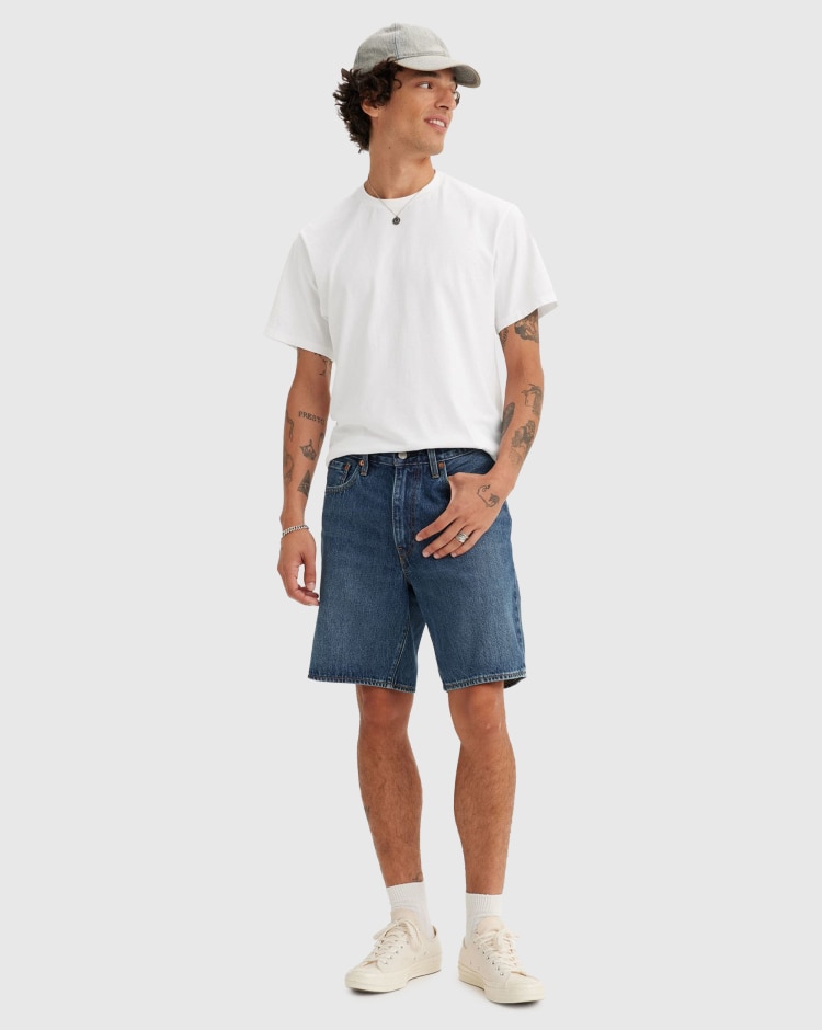 Loose Shorts 468 Blu Uomo