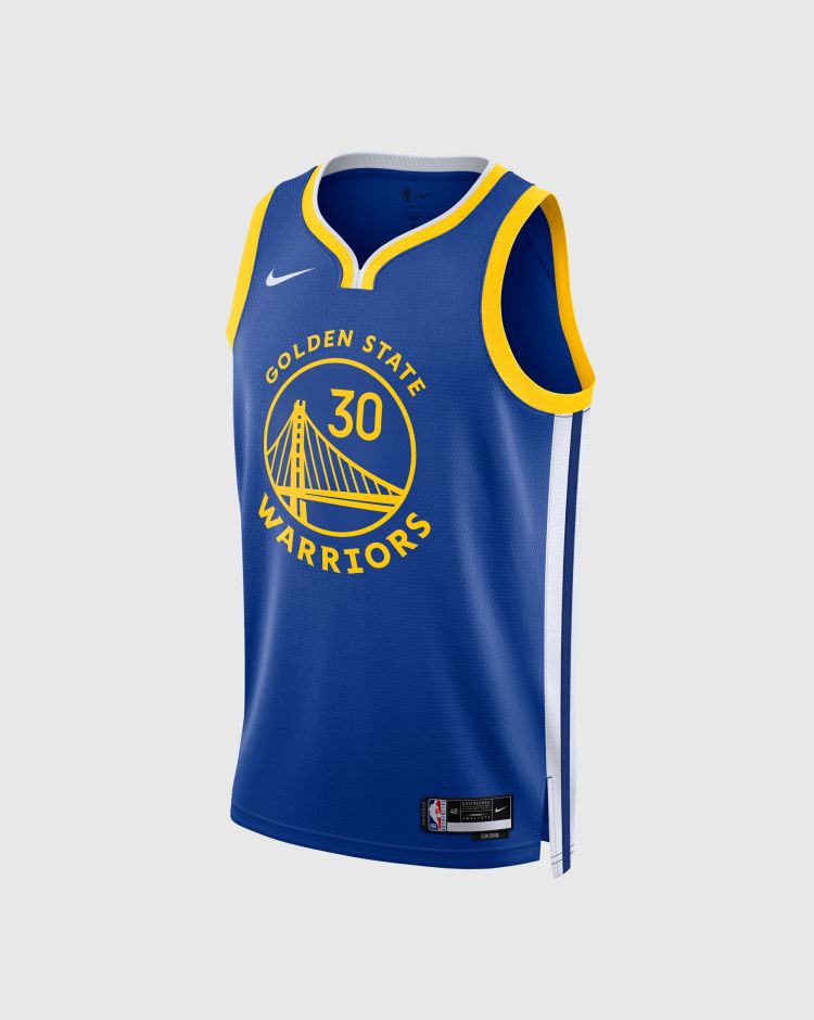 Nike NBA Canotta Golden State Warriors Icon Edition 2022/23 Curry Blu Uomo