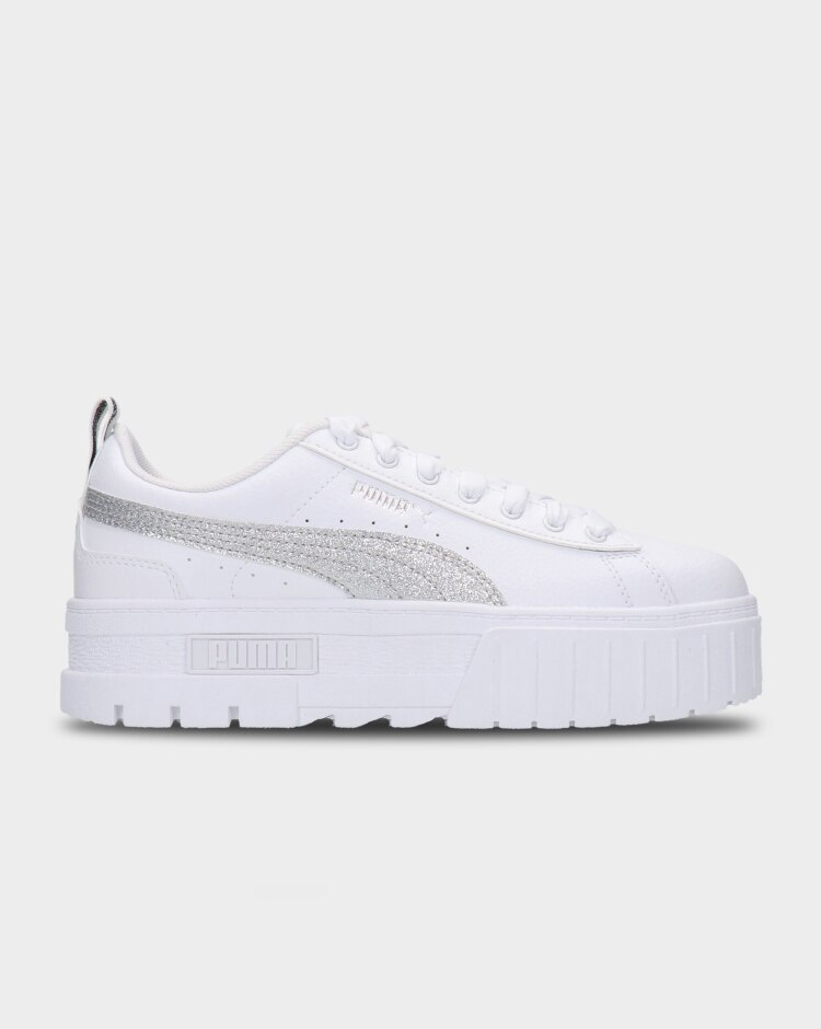 Puma Mayze Glitter Bianco Bambina