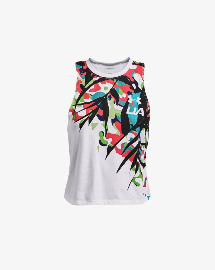 Under Armour Top UA Run Floral Donna