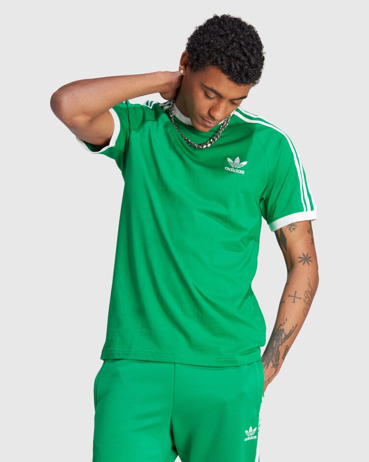 T-shirt adicolor Classics 3-Stripes Verde Uomo