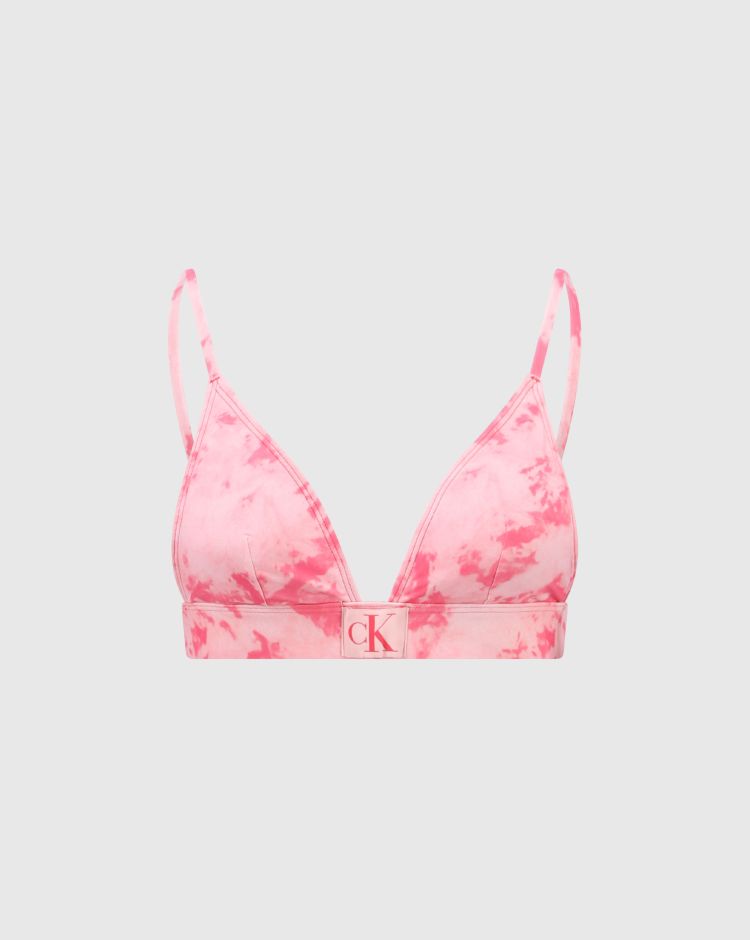 Calvin Klein Fixed Triangle Rp Print Rosa Donna