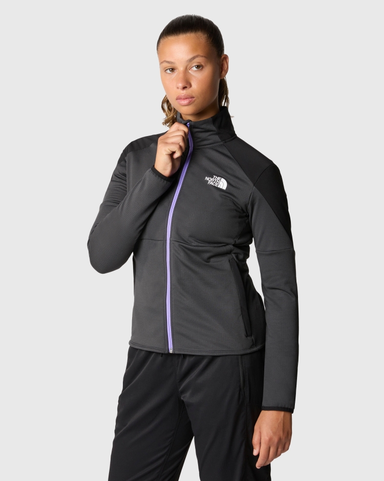 The North Face Pile Middle Rock Full-Zip Nero Donna