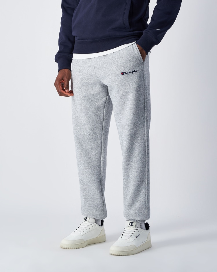 Pantaloni joggers in felpa con coulisse alla caviglia Grigio Uomo