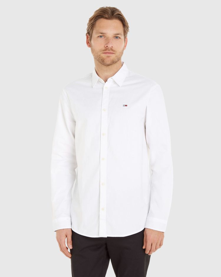 Tommy Hilfiger Camicia Classic Oxford Bianco Uomo