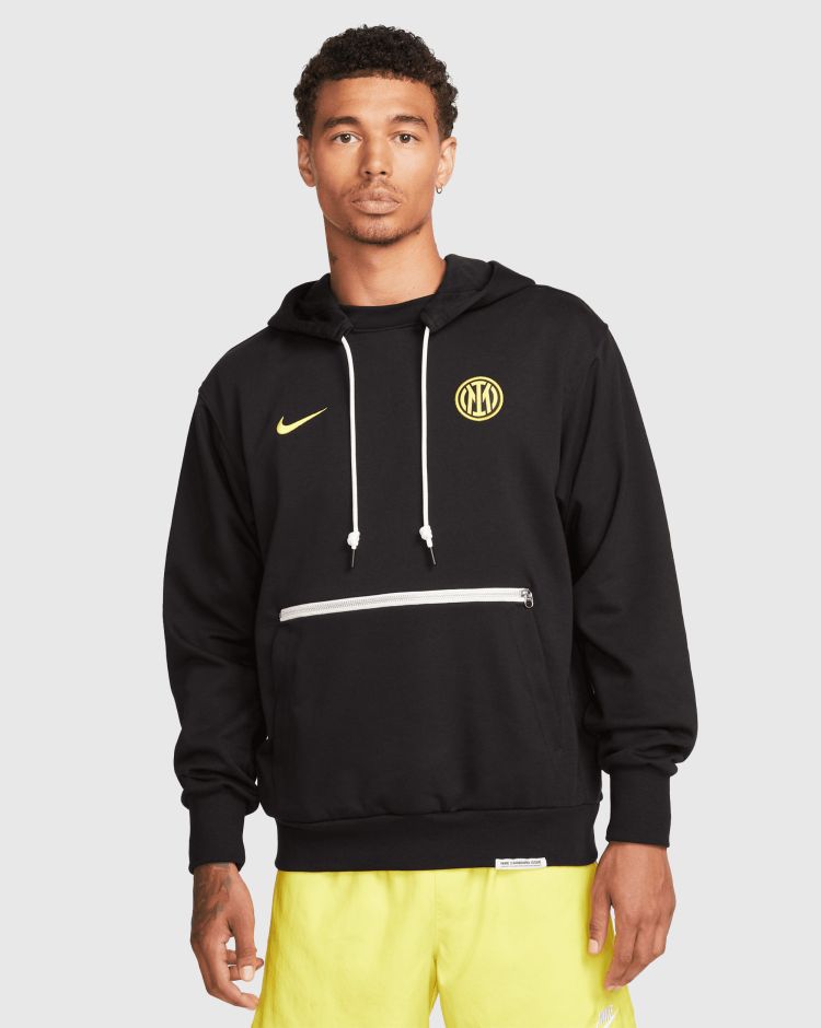 Nike Felpa Con Cappuccio Inter Standard Issue Nero Uomo