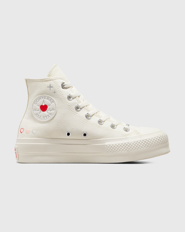 Converse Chuck Taylor All Star Lift Hi Bianco Donna