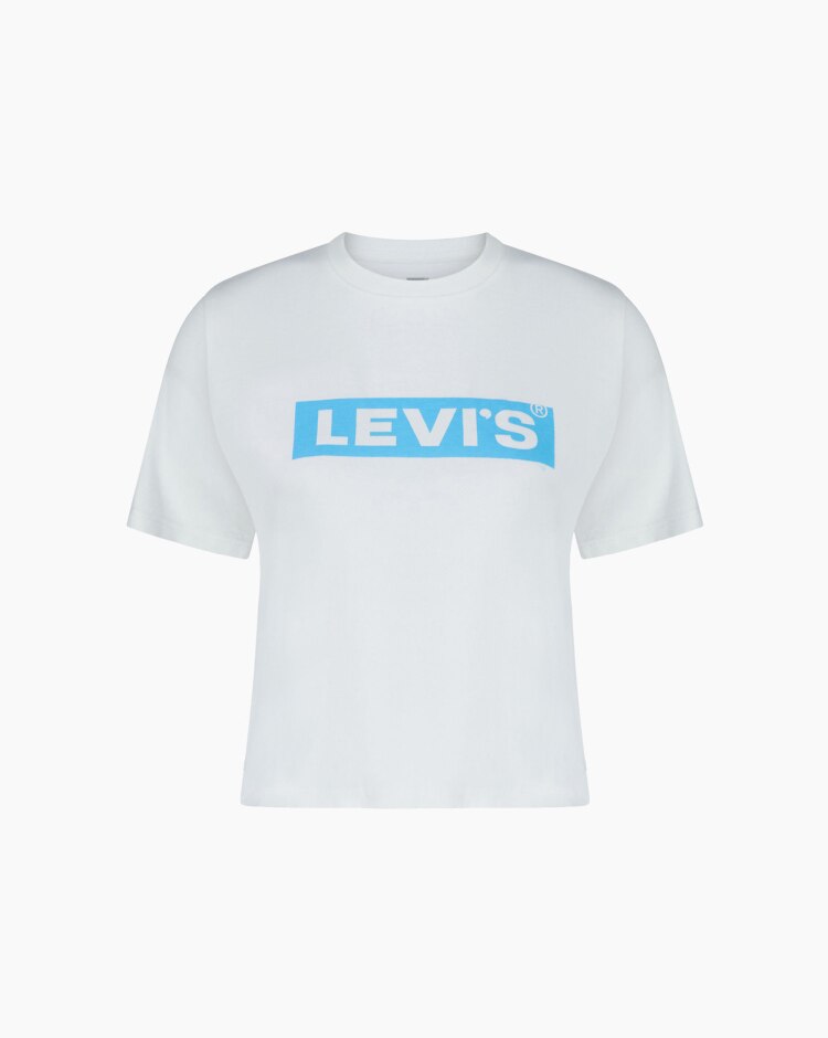Levi's Cropped Jordie Tee Bianco Donna