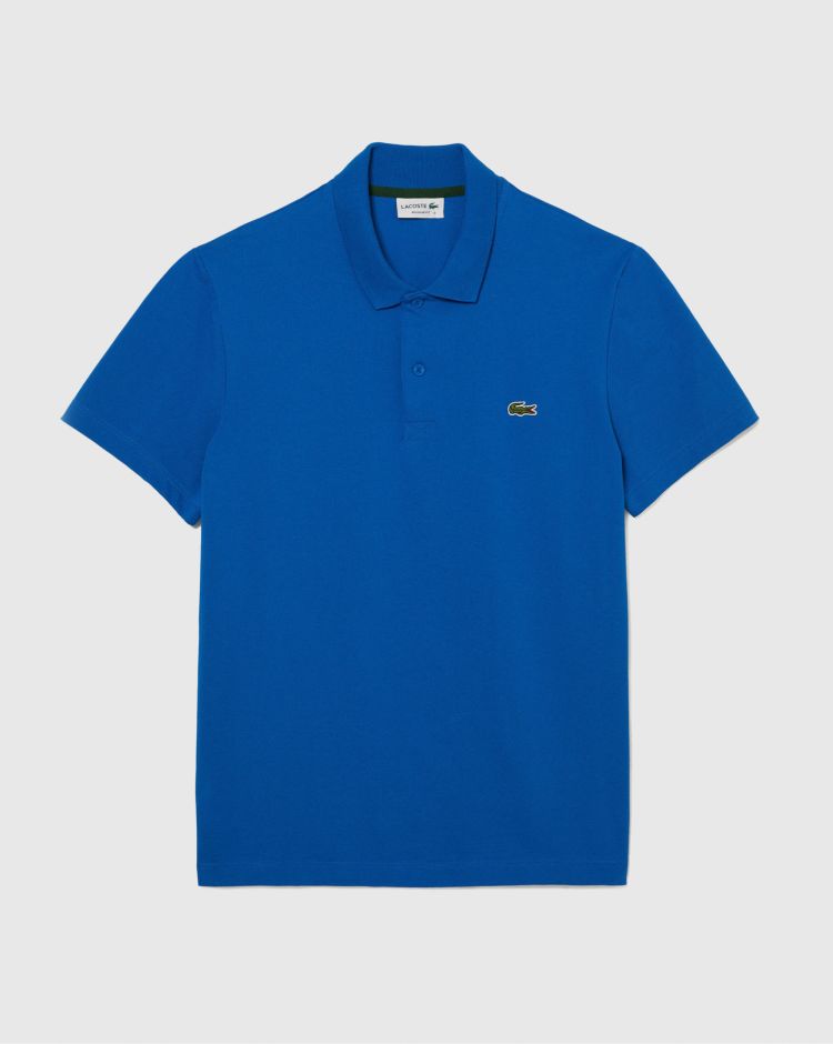 Lacoste Polo da uomo regular fit in cotone organico stretch Blu Uomo
