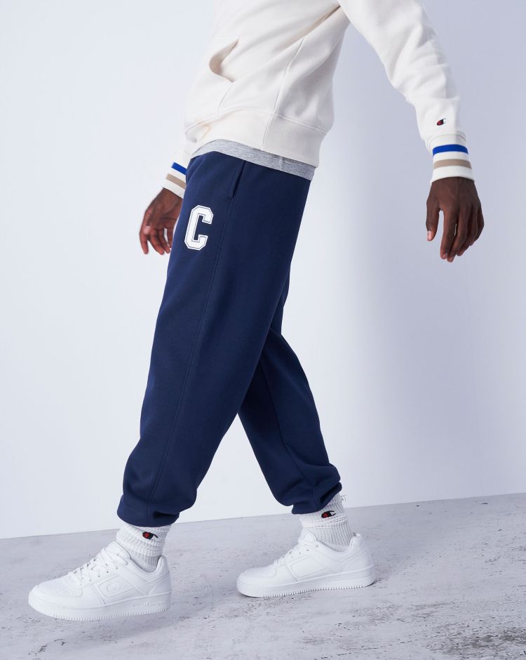 Champion Bookstore Pantaloni Con Polsino Blu Uomo