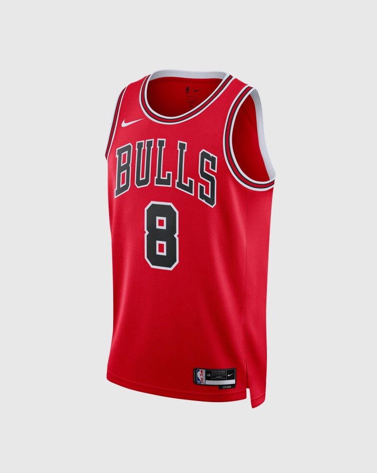 Nike NBA Canotta Chicago Bulls Icon Edition 2022/2023 Lavine Rosso Uomo