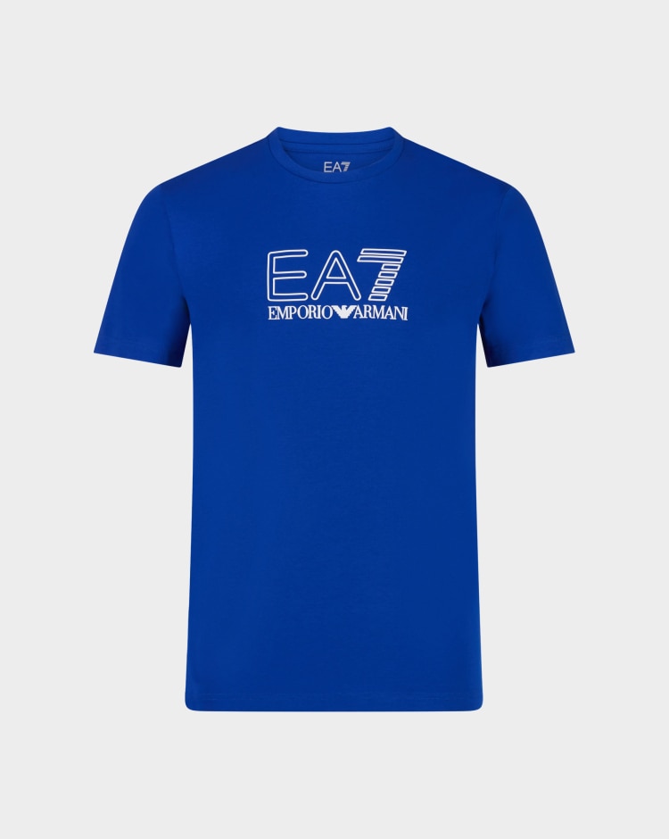 Emporio Armani EA7 T-Shirt Train Visibility Blu Uomo