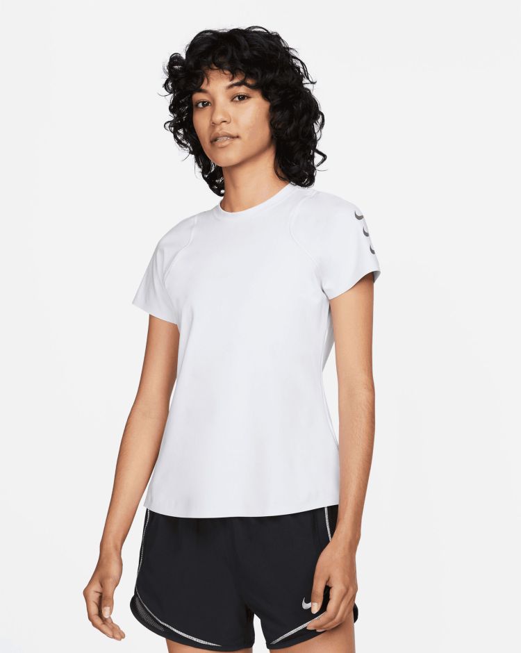 Nike T-Shirt Dri-FIT Run Division Grigio Donna