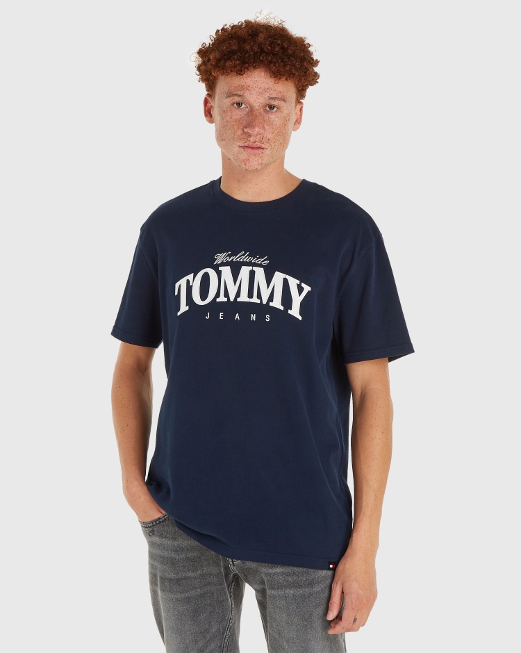 Tommy Hilfiger T-Shirt Varsity Regular Fit Blu Uomo