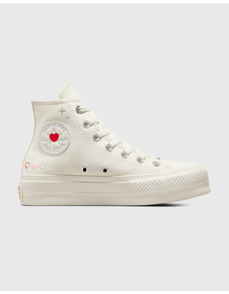 Converse Chuck Taylor All Star Lift Hi Bianco Donna