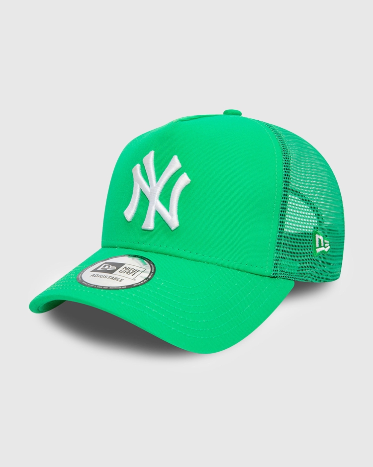 New Era Cappellino A-Frame Trucker New York Yankees League Essential Verde Uomo
