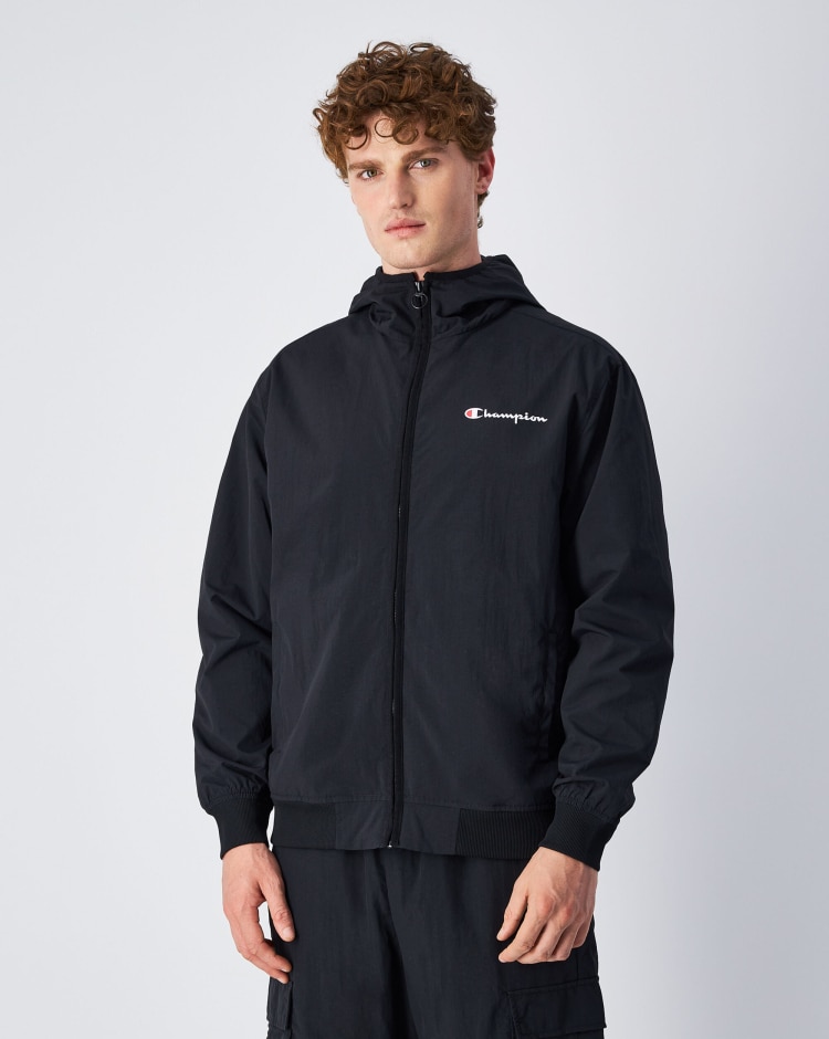 Giacca Con Cappuccio Outdoor Nero Uomo