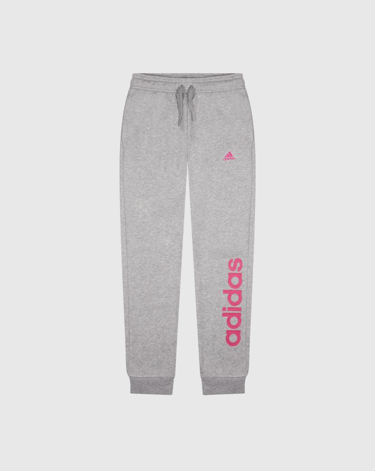 Adidas Pantaloni Essential Linear Logo Grigio Bambina