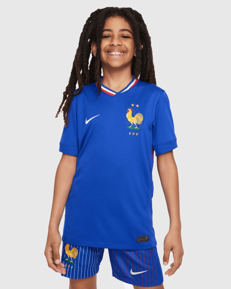 Nike Maglia Home Francia 2024/2025 Blu Bambino