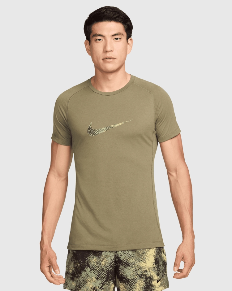 Maglia fitness a manica corta Dri-FIT Flex Rep Camo Verde Uomo