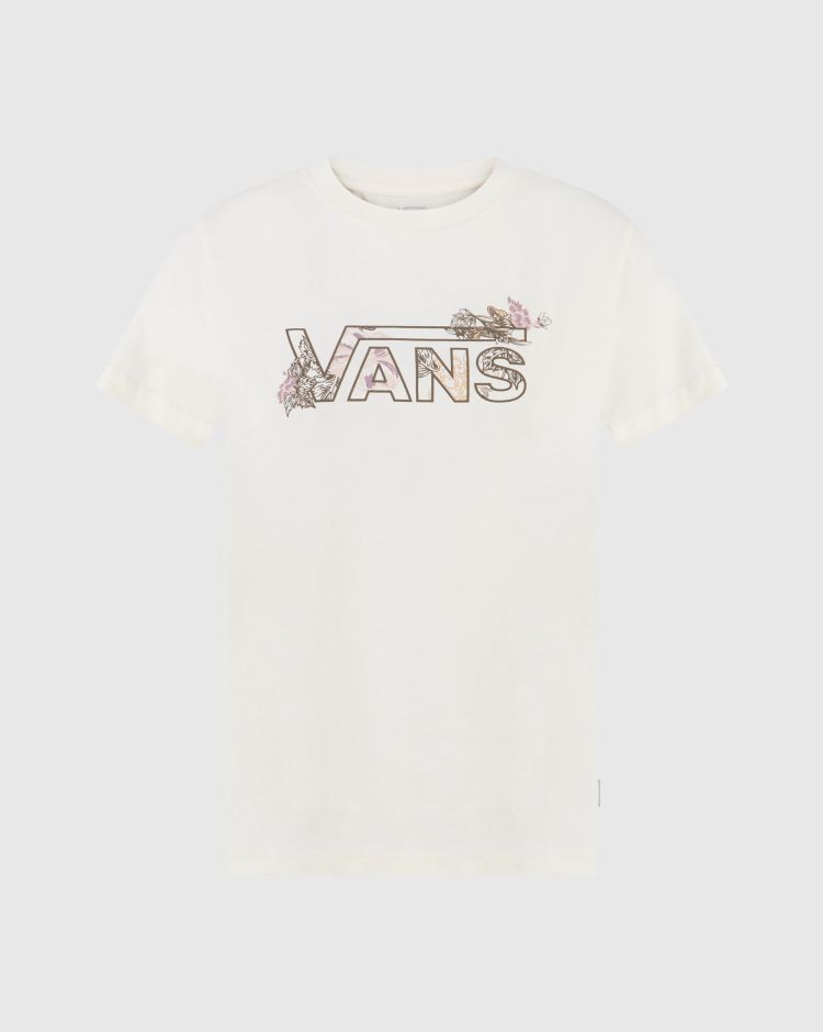 Vans T-Shirt The Garden Bianco Donna