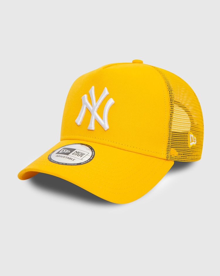 New Era Cappellino A-Frame Trucker New York Yankees League Essential Giallo Uomo