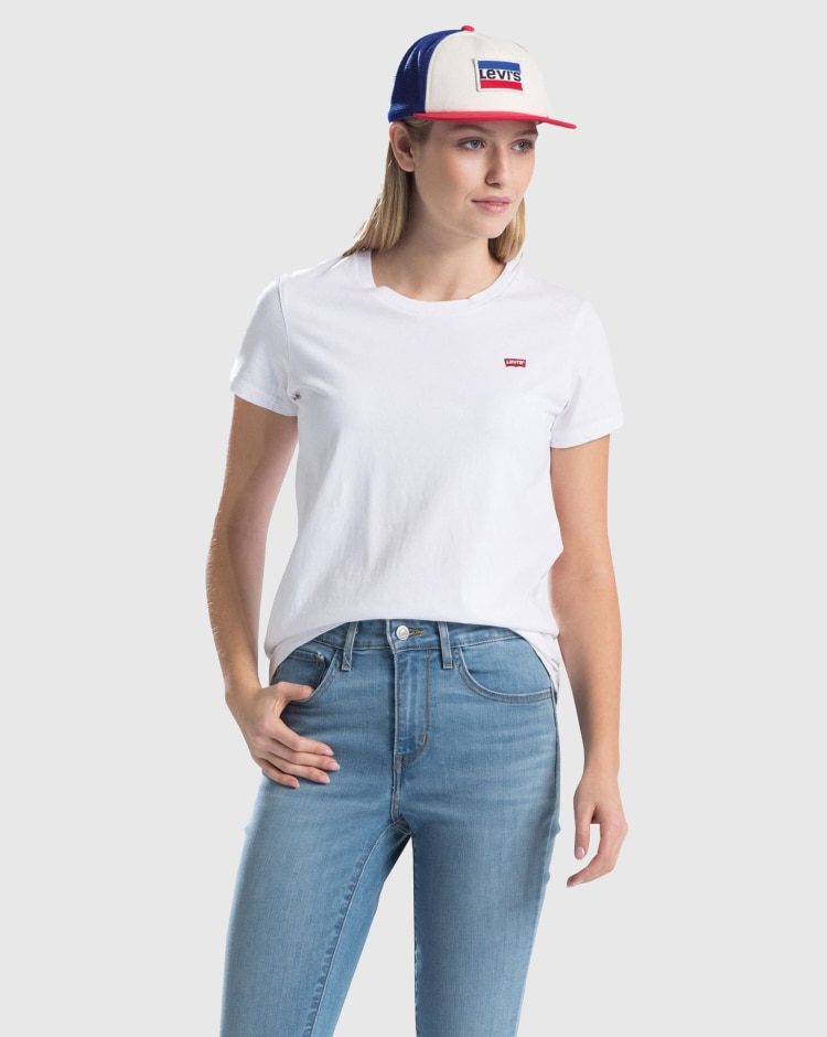 Levi's T-Shirt Perfect Tee Bianco Donna