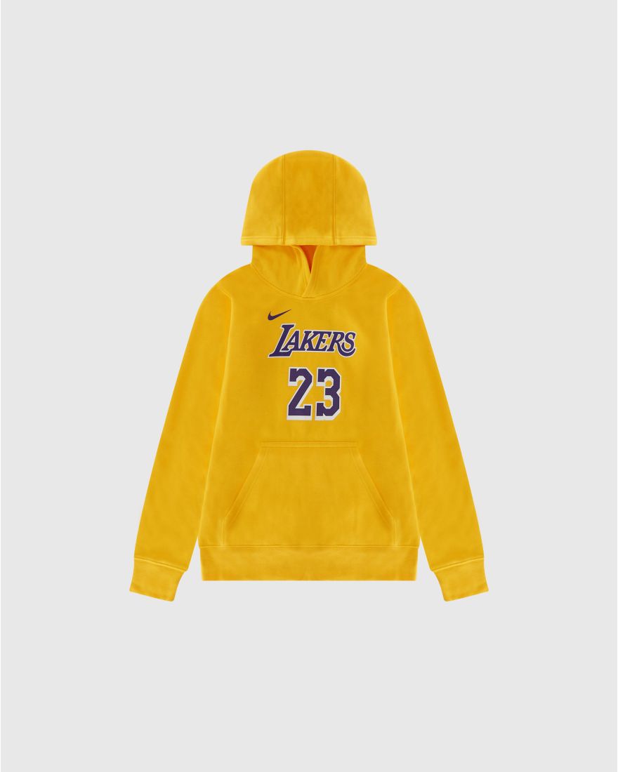 Nike NBA Felpa Los Angeles Lakers LeBron James Giallo Bambino Giallo