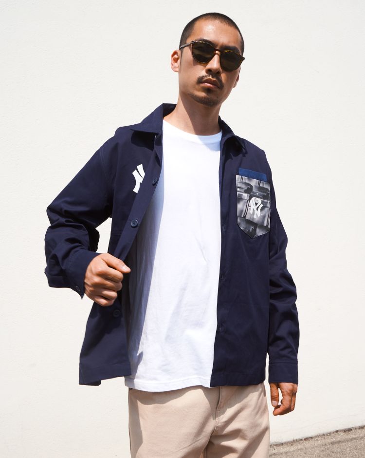 Champion Camicia MLB New York Yankees Blu Uomo
