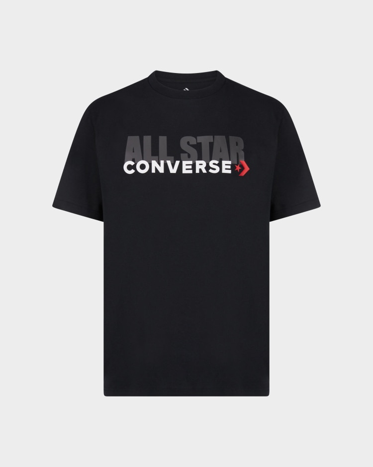 Converse T-Shirt All Star Nero Uomo