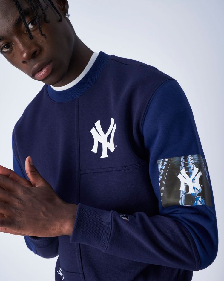 Champion Felpa Girocollo MLB New York Yankees Blu Uomo