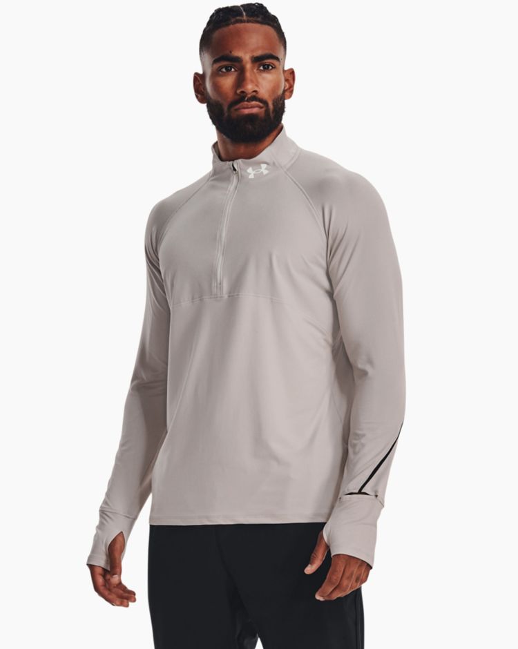 Under Armour Qualifier Run 2.0 1/2 Zip Grigio Uomo