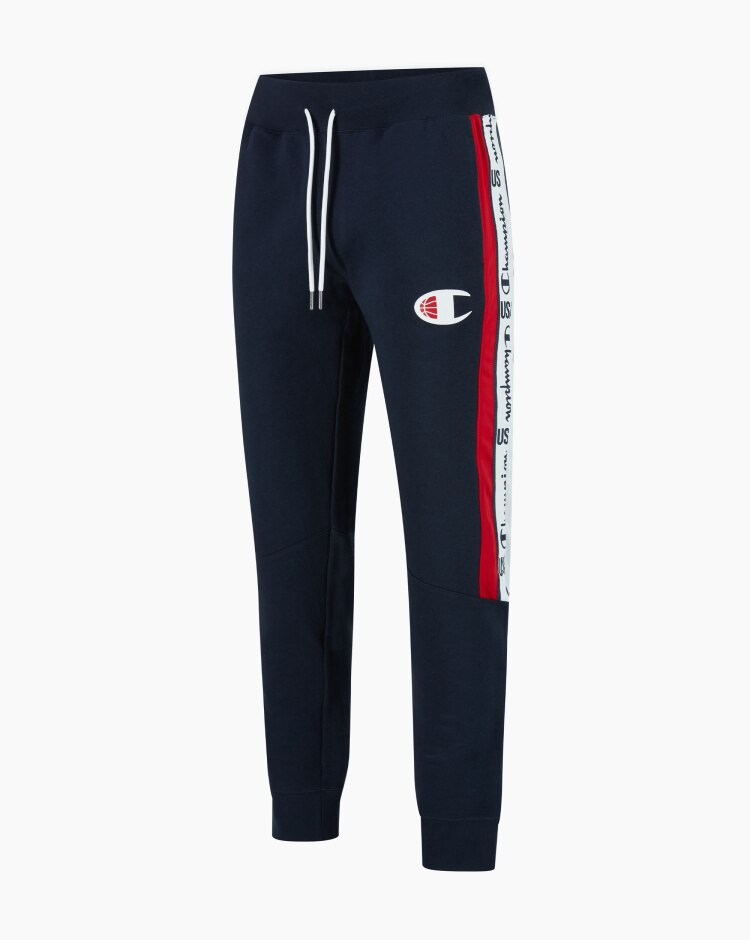 Champion Joggers con logo-tape Blu Uomo