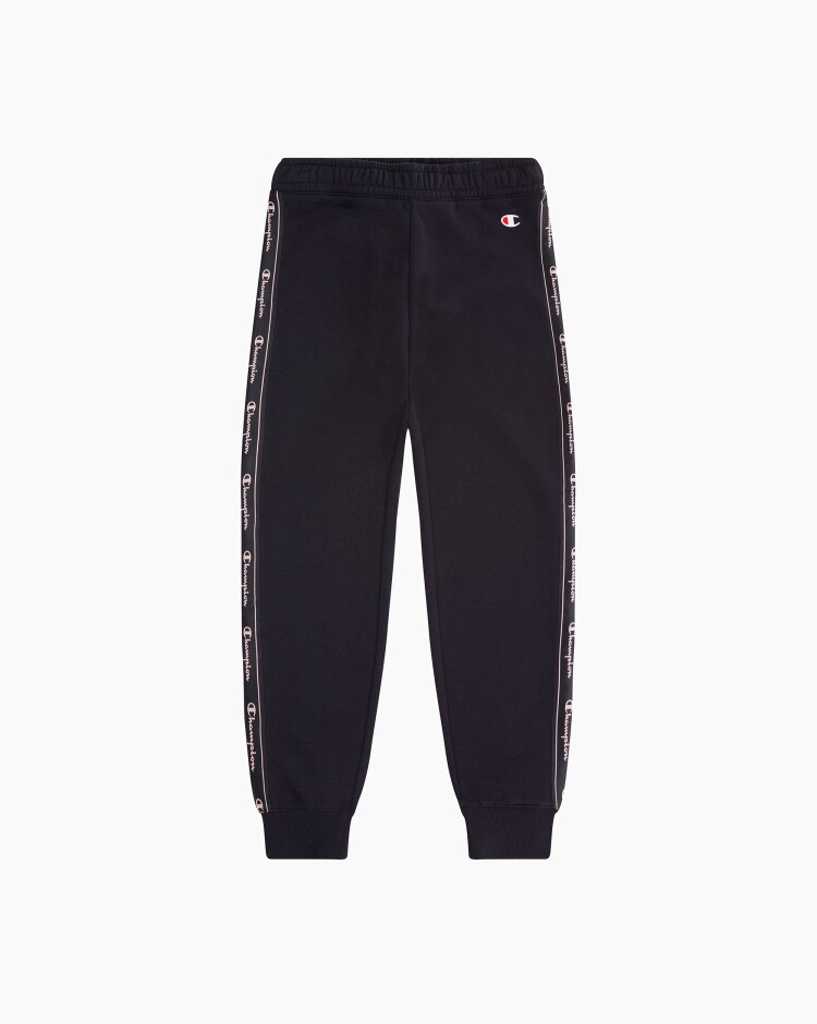 Champion Joggers con logo-tape Nero Bambina