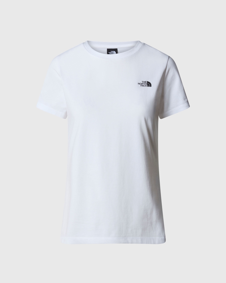 The North Face T-Shirt Simple Dome Slim Bianco Donna