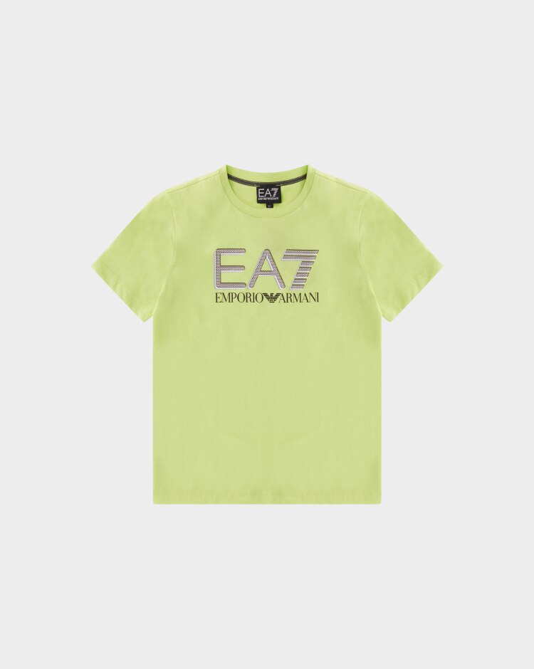 Emporio Armani EA7 T-Shirt Train Visibility Verde Bambino