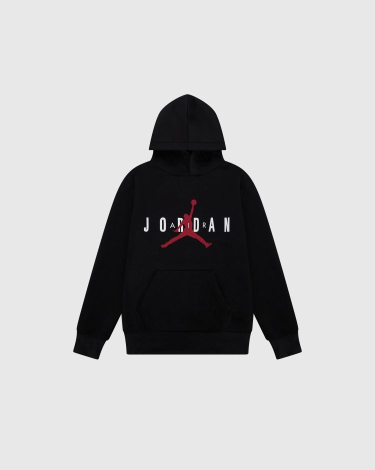 Nike Jordan Felpa con Cappuccio Jumpman Sustainable Nero Bambino