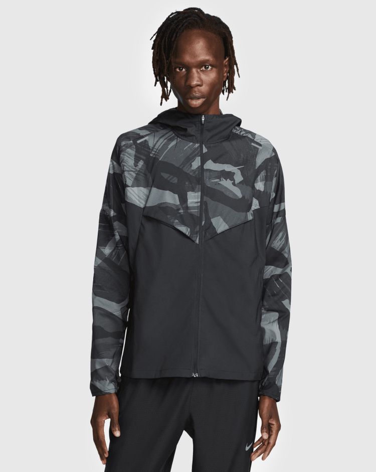 Nike Giacca Windrunner Camo Nero Uomo