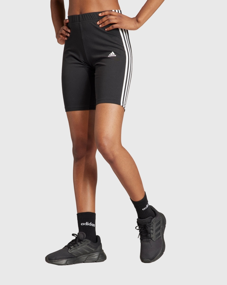 Adidas Pantaloncino Essentials 3-Stripes Bike Nero Donna