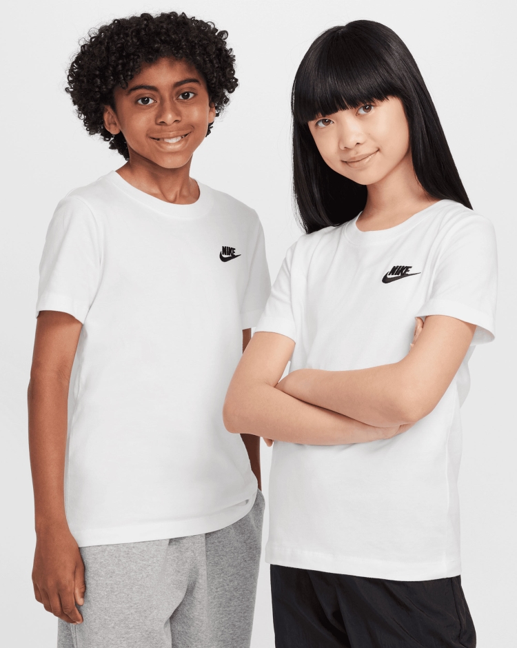 T-shirt Classica Futura Bianco Bambino