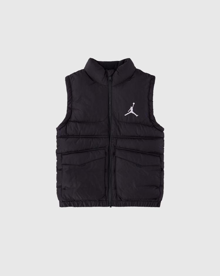 Nike Jordan Giacca Smanicata Down Nero Bambino