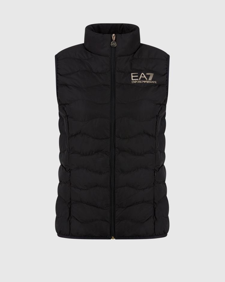 Emporio Armani EA7 Giacca Smanicata Train Core Nero Donna