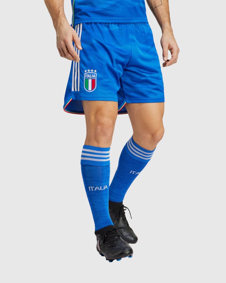 Adidas Italia 23 Short Home Blu Uomo