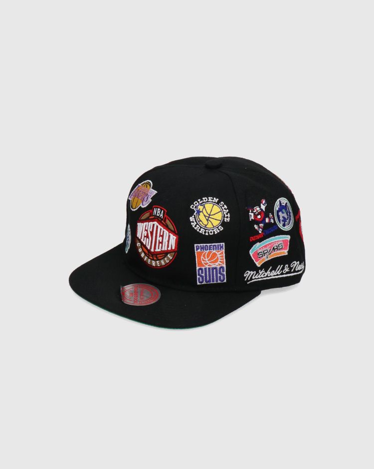 Mitchell&Ness Cappello All Over Conference Deadstock Hwc Western Nero Uomo