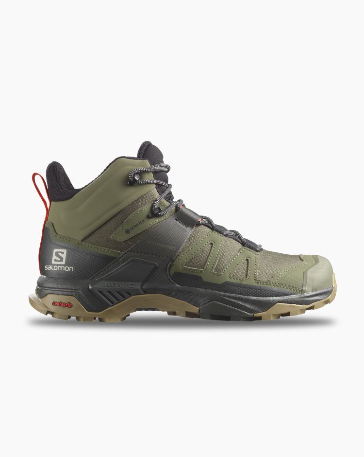 Salomon X Ultra 4 Mid Gtx Verde Uomo