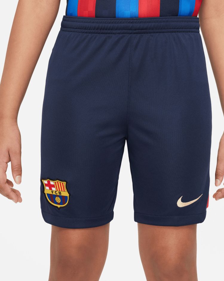 Nike FC Barcellona Stadium Shorts Home 2022/2023 Nero Bambino