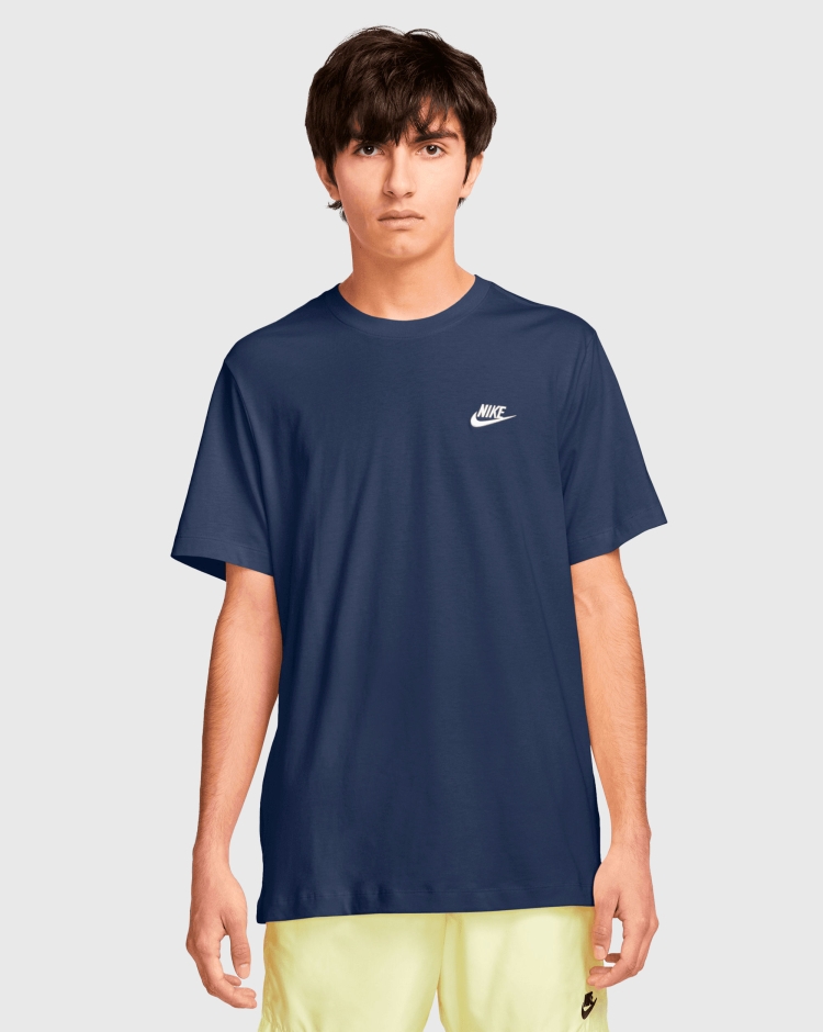 Nike T-Shirt Sportswear Club Blu Uomo