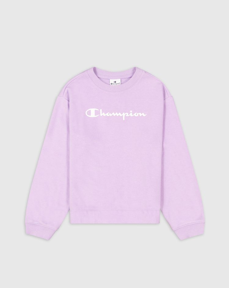 Champion Felpa Leggera Con Logo Champion - Bambina Viola Bambina